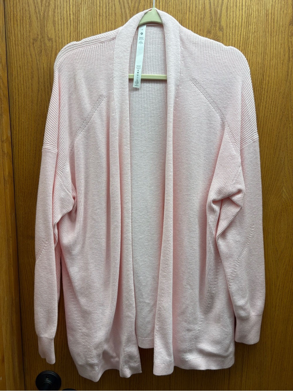 lululemon athletica Pale Pink Open-Front Cardigan